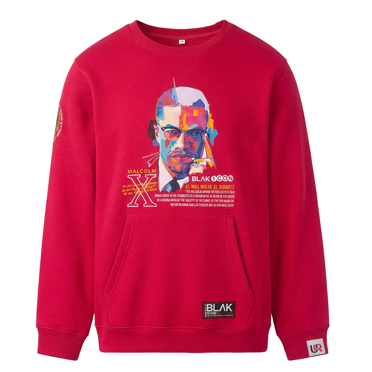 Black Icon Collection — Malcolm X Sweatshirt – UPPER ROOM APPAREL